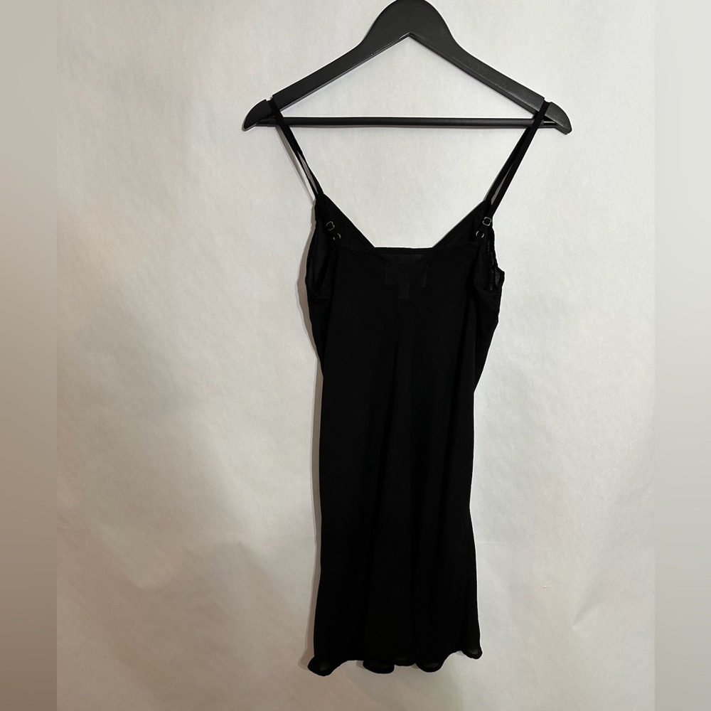 Cleobella Black Strappy Mini Slip Dress Size XS Vampy Minimalist Neutal - Picture 3 of 8